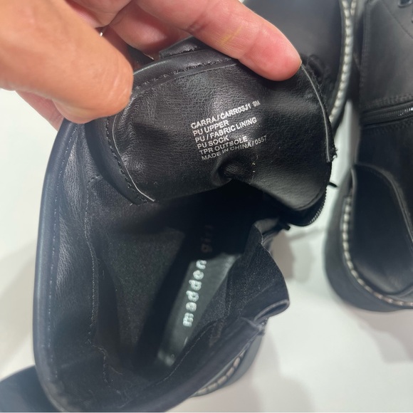 Madden Girl Women Carra Black Chunky Ankle Boots 9M Goth Emo Punk Moto Biker - Picture 5 of 7